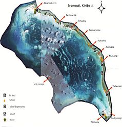 Satellitenkarte von Nonouti