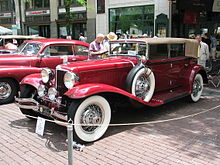 The 1929 Cord L-29 (Phaeton) was the US's first front-wheel-drive production car, as well as the world's first to sport constant-velocity joints. 1929 Cord.jpg