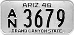 Номерной знак Аризоны 1948 года.jpg