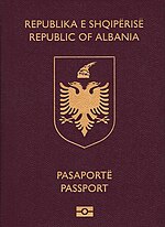 Miniatura para Pasaporte albanés