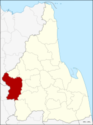 Bản đồ Nakhon Si Thammarat, Thái Lan với Thung Yai
