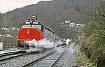 The Mountaineer at Welch station in March 1975