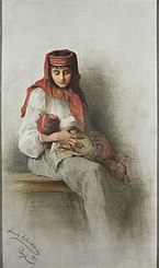 زنی روستایی با یک کودک , ۱۸۹۱