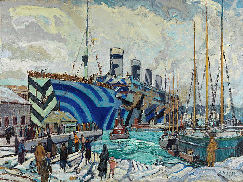 792px-Arthur_Lismer_-_Olympic_with_Returned_Soldiers.jpg