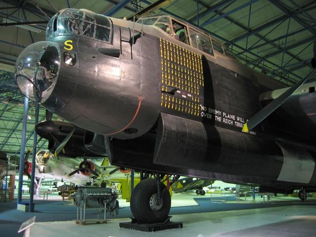 Front of an Avro Lancaster at the RAF Museum Hendon