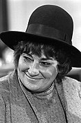 Bella Abzug, activista de los derechos civiles y de la mujer estadounidense.