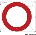 Bild 19 Verkehrsverbot für Fahrzeuge aller Art (TGL 10 629, Blatt 3, S. 16)