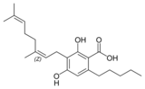 Strukturformel Cannabinerolsäure A