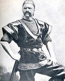 פיודור שאליאפין בתפקיד הסוחר הוויקינגי, 1898.