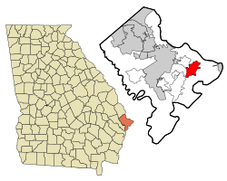 موقعیت ویلمینگتون آیلند، جورجیا در نقشه