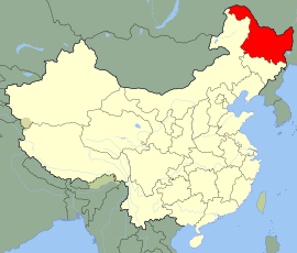 헤이룽장성 (흑룡강성) 지도
