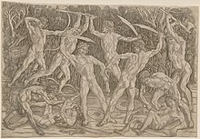 Battle of the Nude Men (1470s?) - Engraving, 42,8 x 61,8 cm Clevelandart 1967.127.jpg