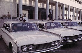 Ranch Wagons de 1960 utilisées par la police du Caire, Égypte.