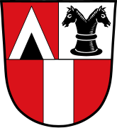 Doppelspringer im Wappen von Neufraunhofen