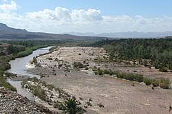 a folyó Zagora és Tinerhir között
