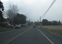 Edenburg along westbound Old Route 22