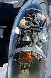 A view of an F-15E cockpit from an aerial refueling tanker. F15-cockpit-view-tanker-067.jpg