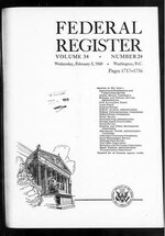 Vignette pour Fichier:Federal Register 1969-02-05- Vol 34 Iss 24 (IA sim federal-register-find 1969-02-05 34 24).pdf