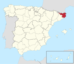 Kart over Girona