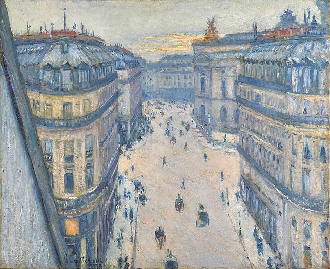 Halévy Street, View from the Seventh Floor by Gustave Caillebotte - 1877.
