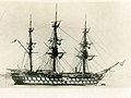 HMS London in Zanzibar circa 1876.