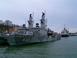 HMS Gävle ja HMS Sundsvall Visbyssä.