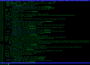 irssi IRC client running on a shell server Irssi 1.2.3 screenshot.png