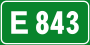Italian traffic signs - strada europea 843.svg