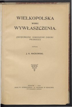 Okładka lub karta tytułowa