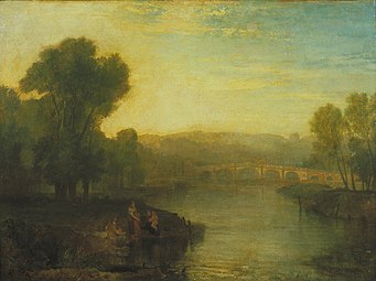 Vue de Richmond Hill et du pont, 1808 Tate Britain, Londres[2]