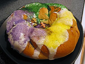 King cake purchased from Rouses in Houma, LA