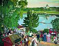 Promenade langs Volga, 1909