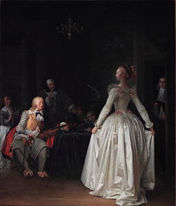 Marguerite Gérard avec la participation de Fragonard, La Leçon de danse, 1788-1789