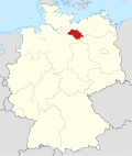 Localização de Antigo distrito de Ludwigslust na Alemanha