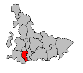 Kanton na mapě arrondissementu Tarbes