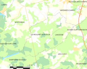 Poziția localității Le Moulinet-sur-Solin