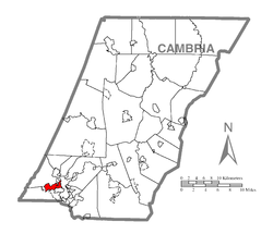 Vị trí trong Quận Cambria, Pennsylvania