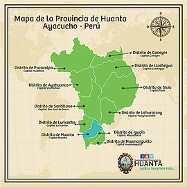 Mapa de la Provincia de Huanta 2015