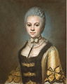 Portrait de Marie Louise Charlotte de Barentin de Montchal (1740-1816), comtesse François Florimond du Crozet de Cumignat (1764)