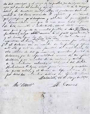 Documento firmado por José Martí y Máximo Góme...
