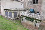 Group of 7 monuments in churchyard, adjacent to nave, Church of St Peter and St Paul