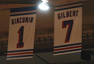 New York Rangers Retired Numbers 1 + 7 in the ...