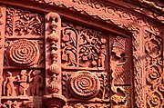 Terracotta relief at Vrindabana Chandra temple