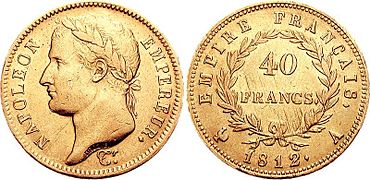 40 Francs, gold, 1812
