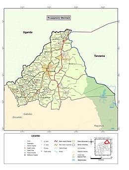 Kaart van Nyagatare district