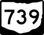 State Route 739 marker