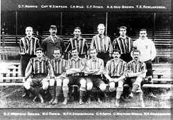 The team that won the Arthur Dunn Cup in 1903 Old cartusians 1903.jpg