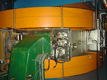 A magnet in the synchrocyclotron at the Orsay proton therapy center Orsay proton therapy dsc04444.jpg