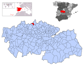 Poziția localității Paredes de Escalona