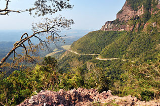 mountainside road